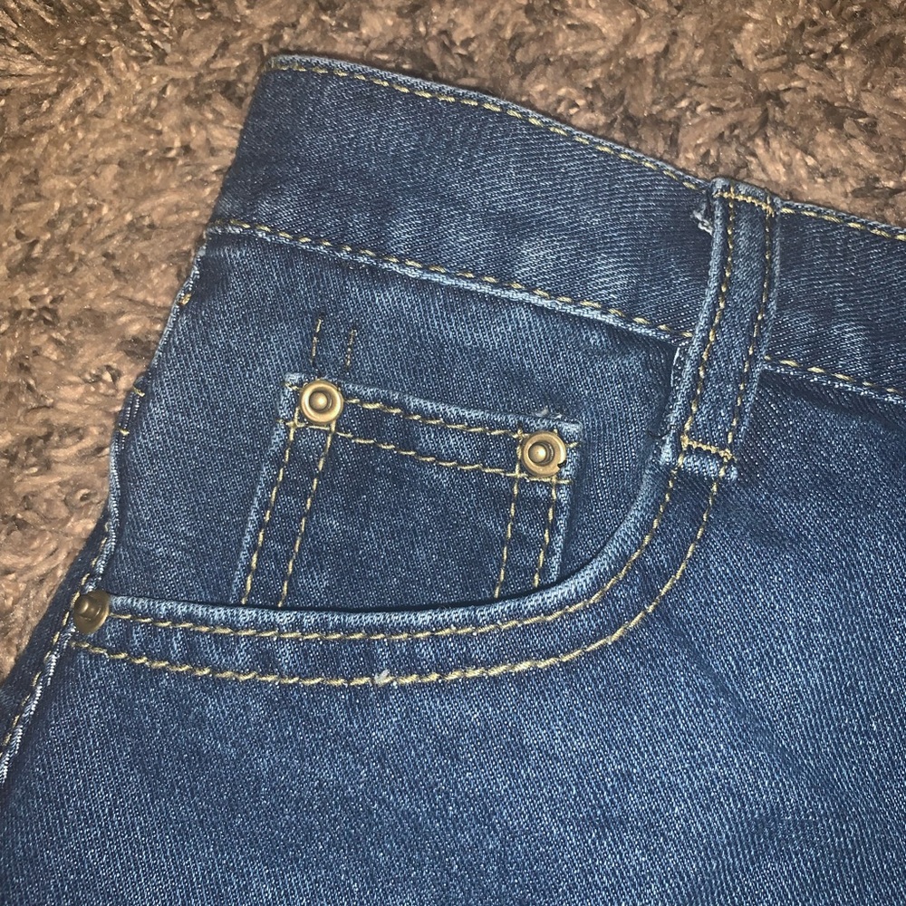 New Denim Button up Jeans Mini Skirt - Picture 3 of 8
